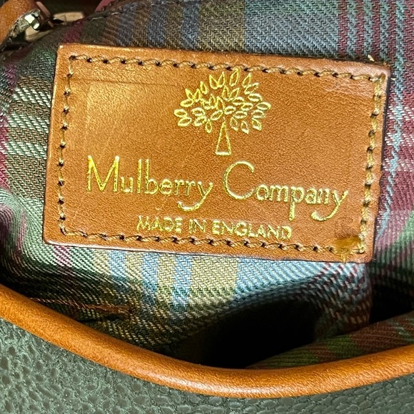 Vintage Mulberry Mole Scotch Grain & Cognac Calf Leather. Crossbody Bucket Bag. - Picture 9 of 13
